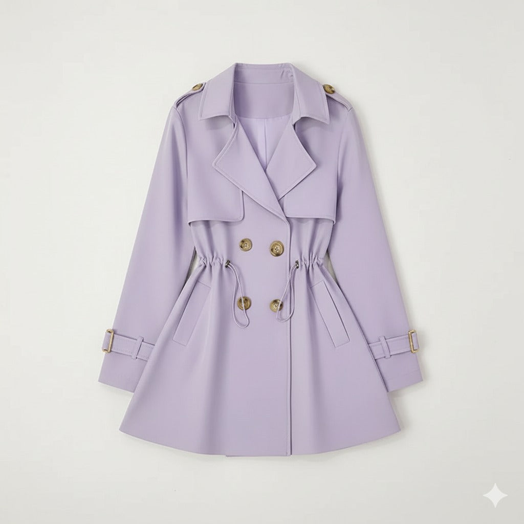 Women’s Elegant Double Breasted Trench Coat Casual Office Streetwear Outerwear